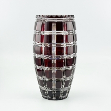 Ваза Хрустальная Для Цветов "Астра" рубиновая