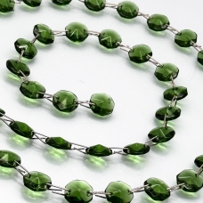 Нить из Хрустальных Подвесок (1 метр) зеленый