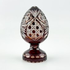 Яйцо Хрустальное Рубиновое 02